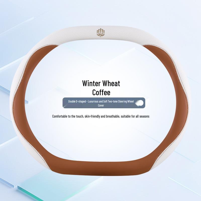 

Two-Tone All-Season Steering Wheel Cover for Changan CS35 MAX, Yidach CS75, and CS55 PLUS 35cm Dual D