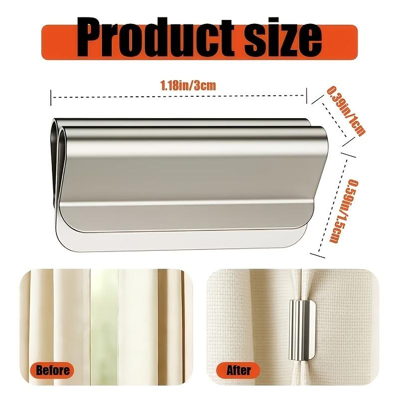 2/4 Sets Curtain Magnetic Clips Made of High-Quality Metal Material, Easy to Install and Durable - An Essential Home Accessory