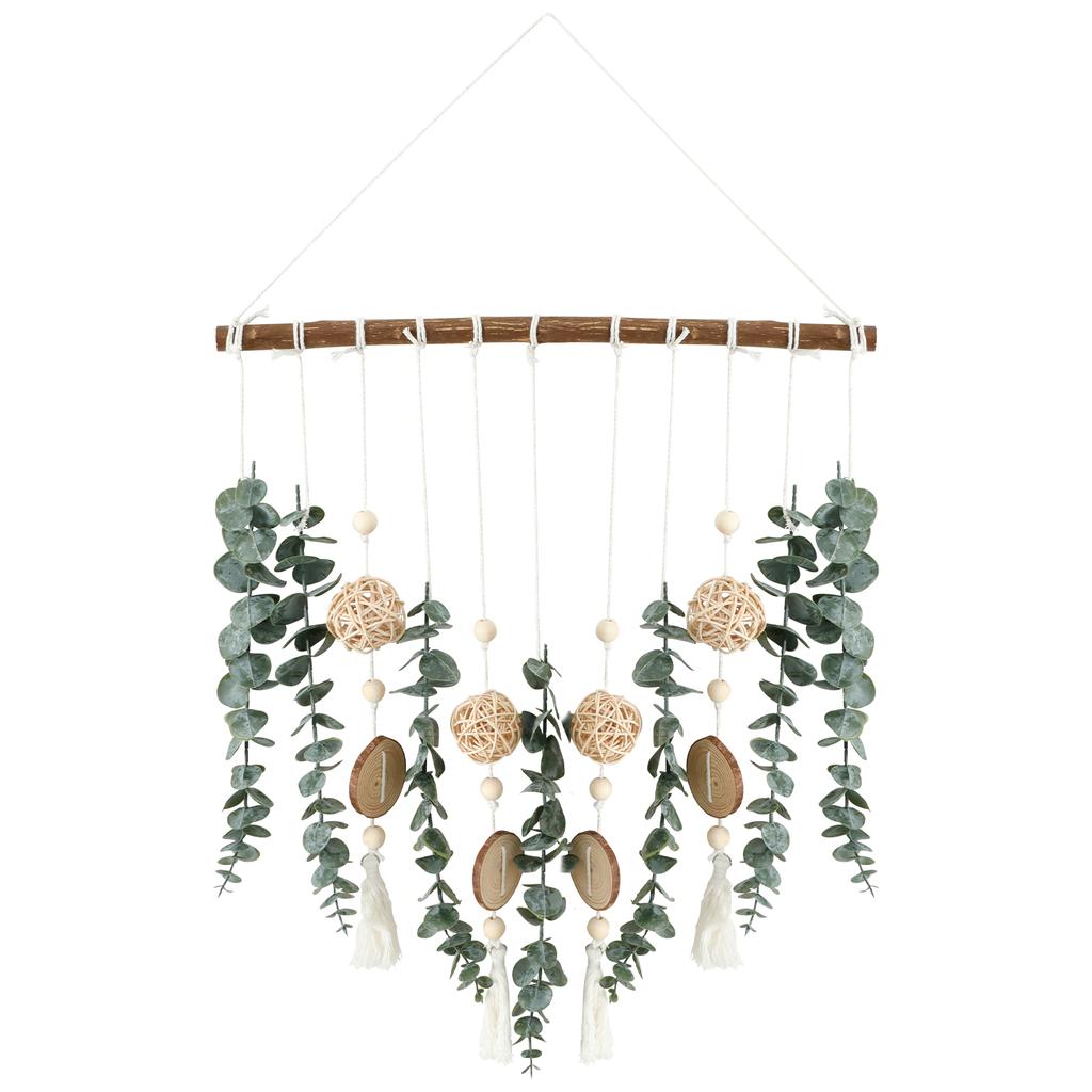 Künstliche Eukalyptus Wanddeko Faux Eukalyptus Wandhänger Deko Handgefertigt Imitation Eukalyptusblätter DIY Hochzeitsdeko