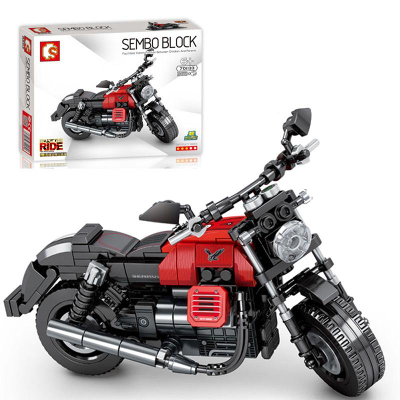 Lego Motocross Bausteine Spielzeug Kinder Pädagogisches Zusammengebautes Offroad-Rennmotorrad Spielzeug