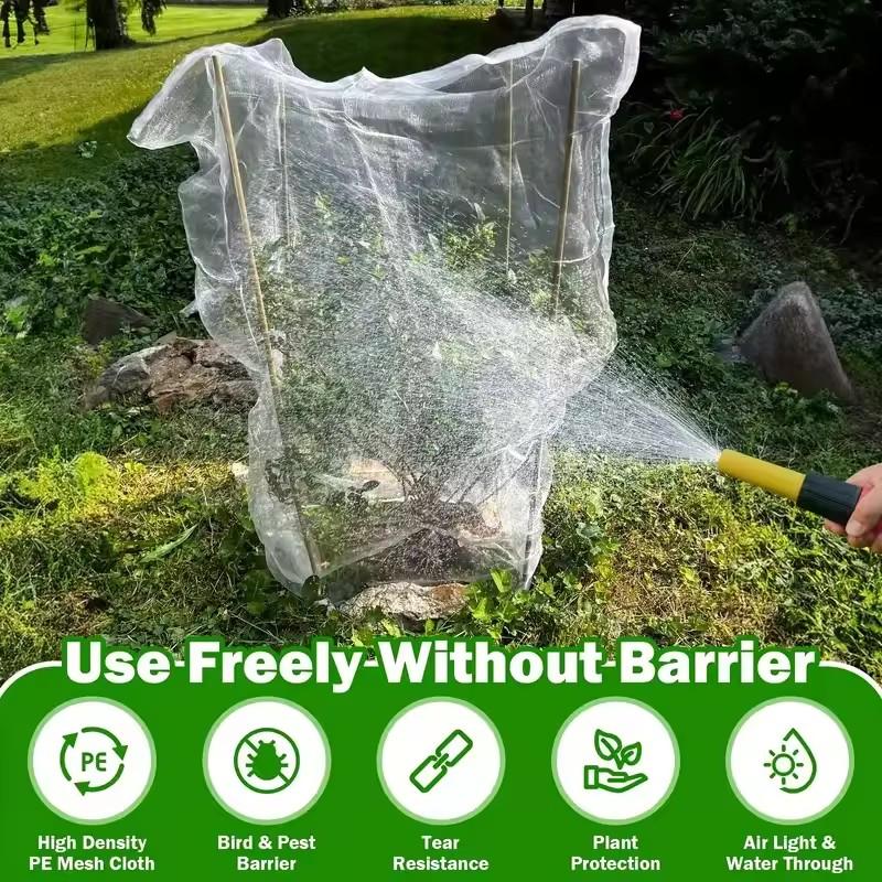 Nylon Plant Protection Netting Mesh Bag Cover for Fruit Vegetable Tree Strawberry Grapes Pest Control Anti-Bird Gardening Tools