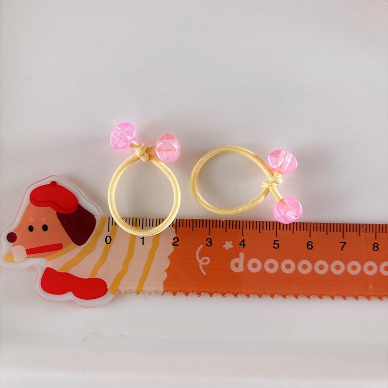 10Pcs Children's Elastic Hair Bands Candy Color Baby Girls Hair Rope Ties Ponytail Holder Rubber Band Hair Accessories Headwear