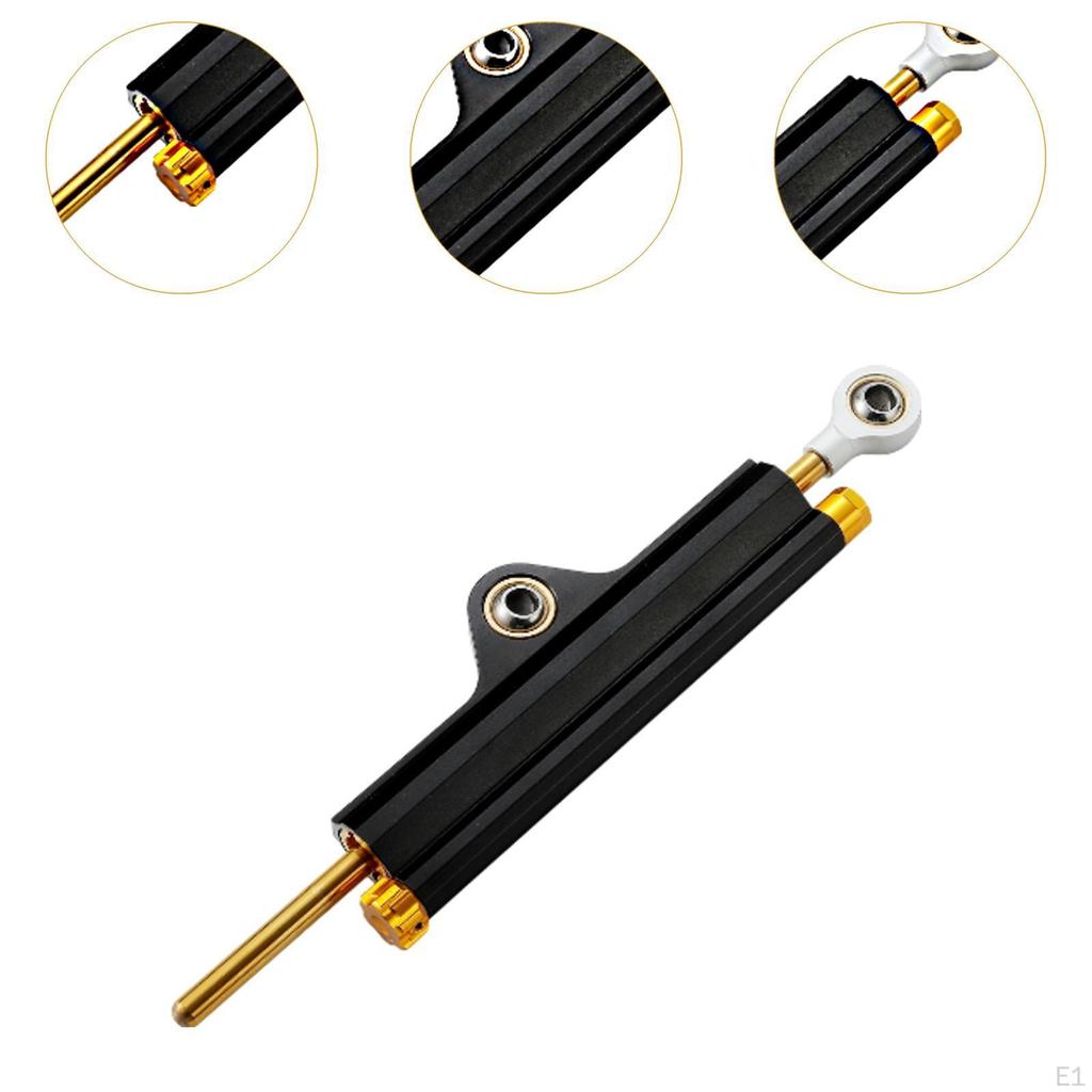Motorcycle Steering Damper Control Bar Safety Aluminum Universal Spare Parts with Bracket