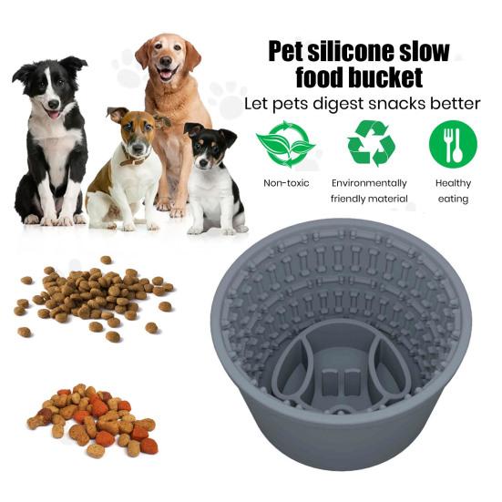 Dog Slow Feeder Lick Bowl Silicone Dog Licking Mat Treat Dispenser Anti-Choking