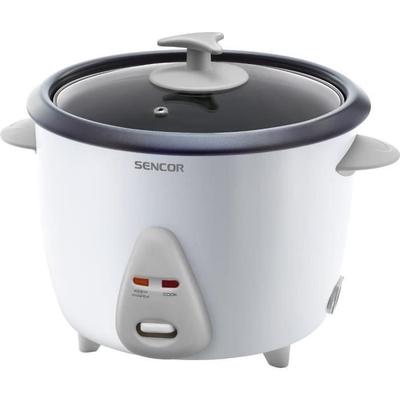 Reiskocher - SENCOR - SRM1500WH - 1,5L - Dampfgaren - Sushi-Reis - 6h Warmhaltefunktion - Antihaftbeschichtete Schüssel - Weiß