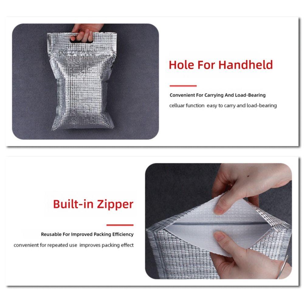 Aluminum Foil Aluminum Foil Insulation Bag With Handle Insulation Layer Fresh-keeping Bags Heat Preservation