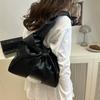 Casual Shoulder Bag for Women New Sweet and Simple Underarm Bag Bow Design Large Capacity Handbag