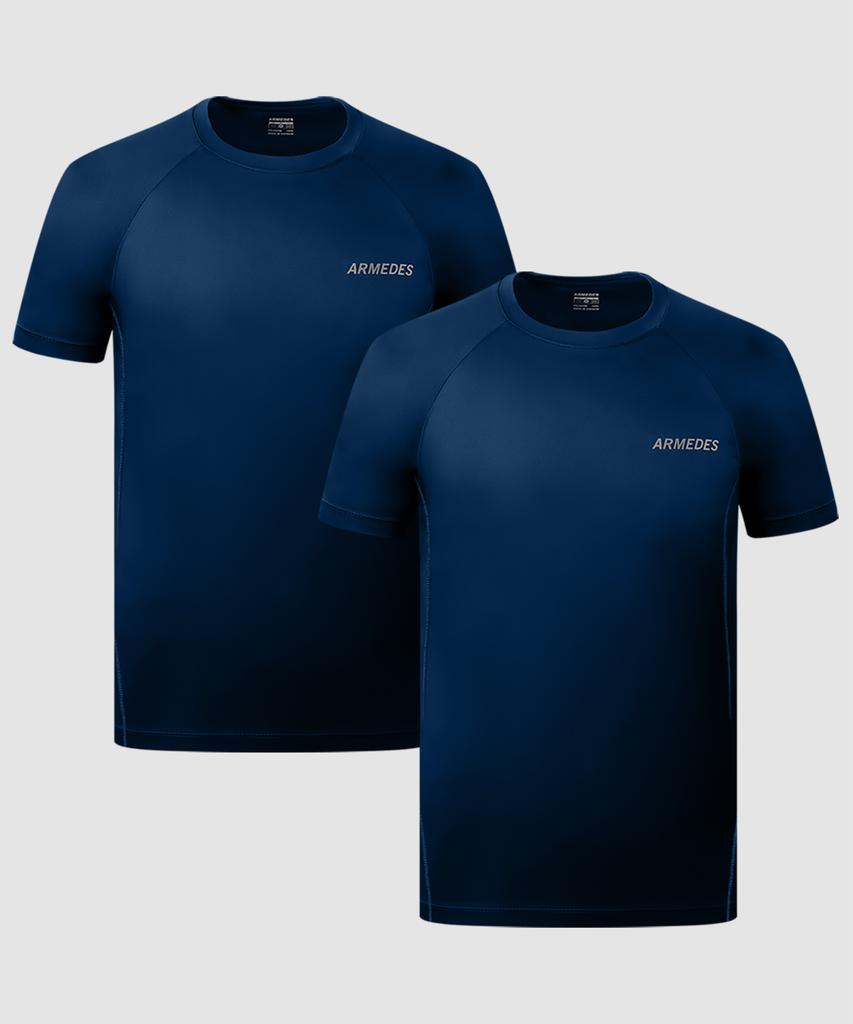 ARMEDES [2Pack] Super Dry Functional Short Sleeve T-Shirt Ar-194 (7 Colors) (Type A)