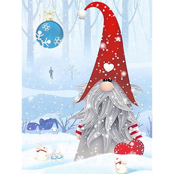 

5D DIY Алмазная картина Комплект Санта-Клауса Арт Алмазная вышивка Стразы Украшения для дома Round 30x40cm