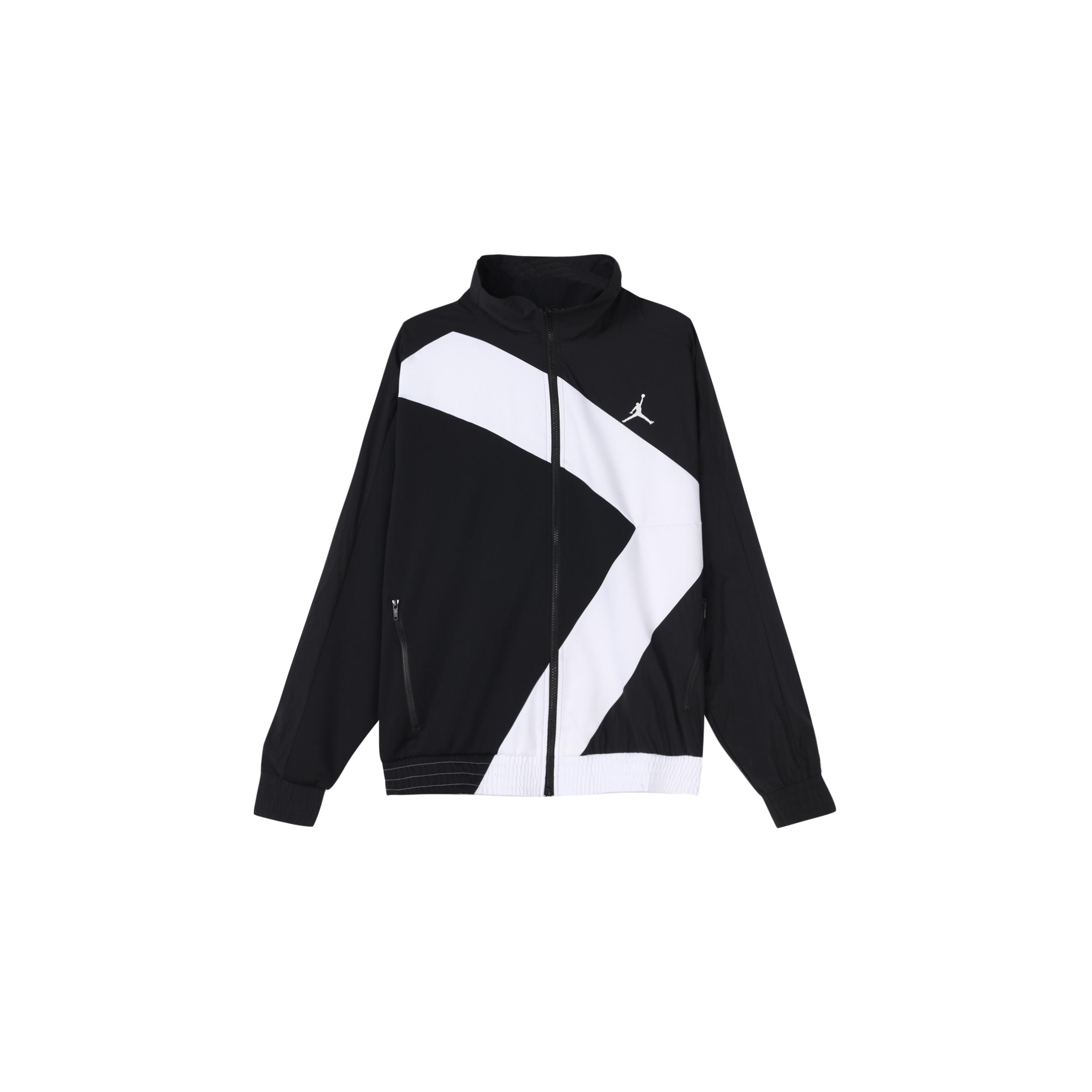 Air Jordan Wings Diamond Retro Sports Running Training Stand Collar Jacket Black Men s CI7916-010 L