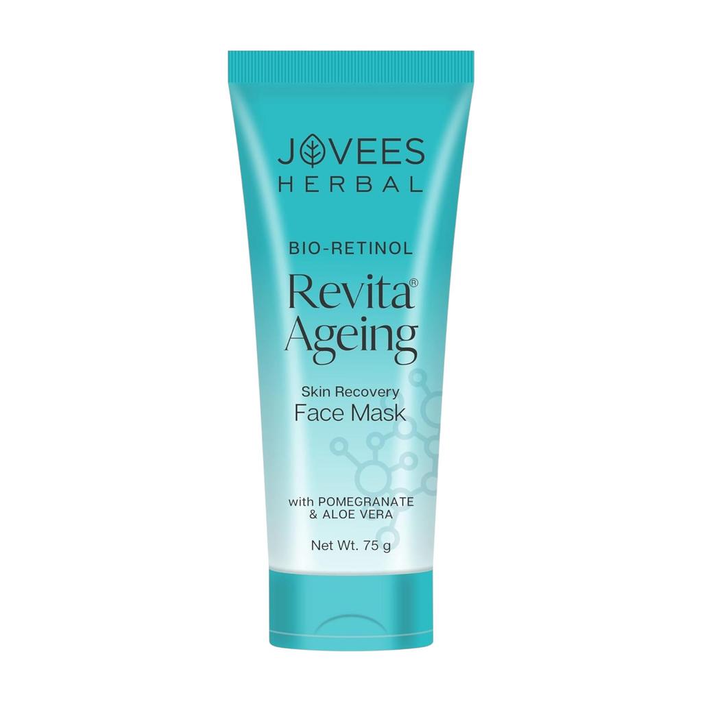 Jovees Máscara Facial Herbal Bio Retinol Revita Ageing Para Pele Radiante, De Tan, Aperto de Poros, Anti Envelhecimento, Pele Lisa e Firme 75g