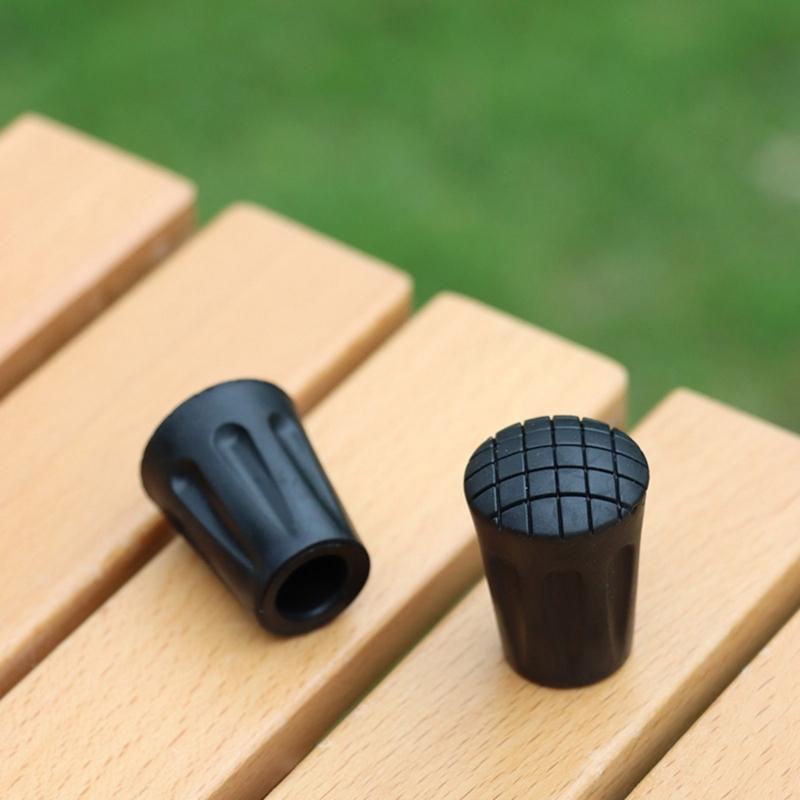 10pack Universals Trekking Poles Caps Trekking Poles Protectors Rubber Sleeve for Asphalts And Gravels