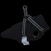 Dog Raincoat with Integrated Harness Waterproof and Reflective Black Size L28