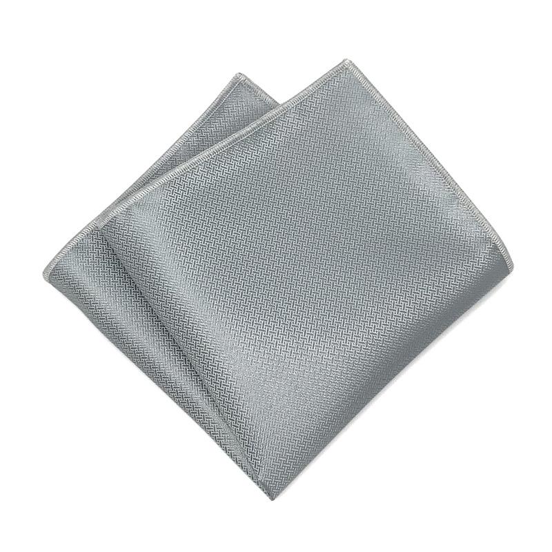 Dark Pattern Pocket Towel Trendy Man Gentleman Dress Business Wedding Suit Low-Key Elegant Single Plain Square Scarf 24*24Cm