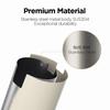 mooas Automatic Foaming Soap Dispenser - Pure & Clean Touchless Hand Soap Dispenser, Stainless Steel, USB Rechargeable, Hands-Free Dish Soap Dispenser