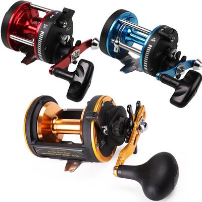 Blue /Red/ Gold Baiting Casting Drum Type Fishing Line Reels Wheel Casting Fishing Reel Right Hand