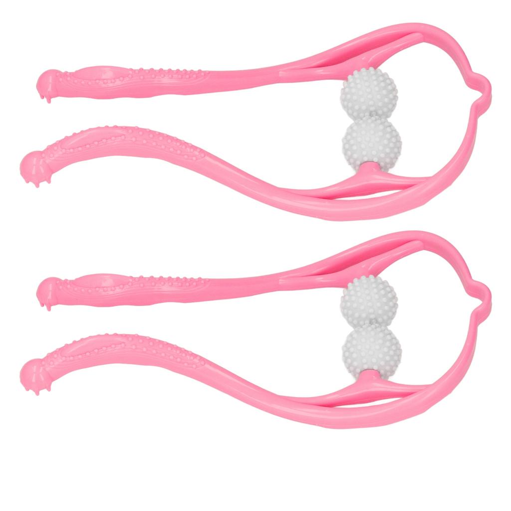 2pcs Neck Massager Dual Trigger Point Ergonomic Handheld Massager for Neck Shoulder