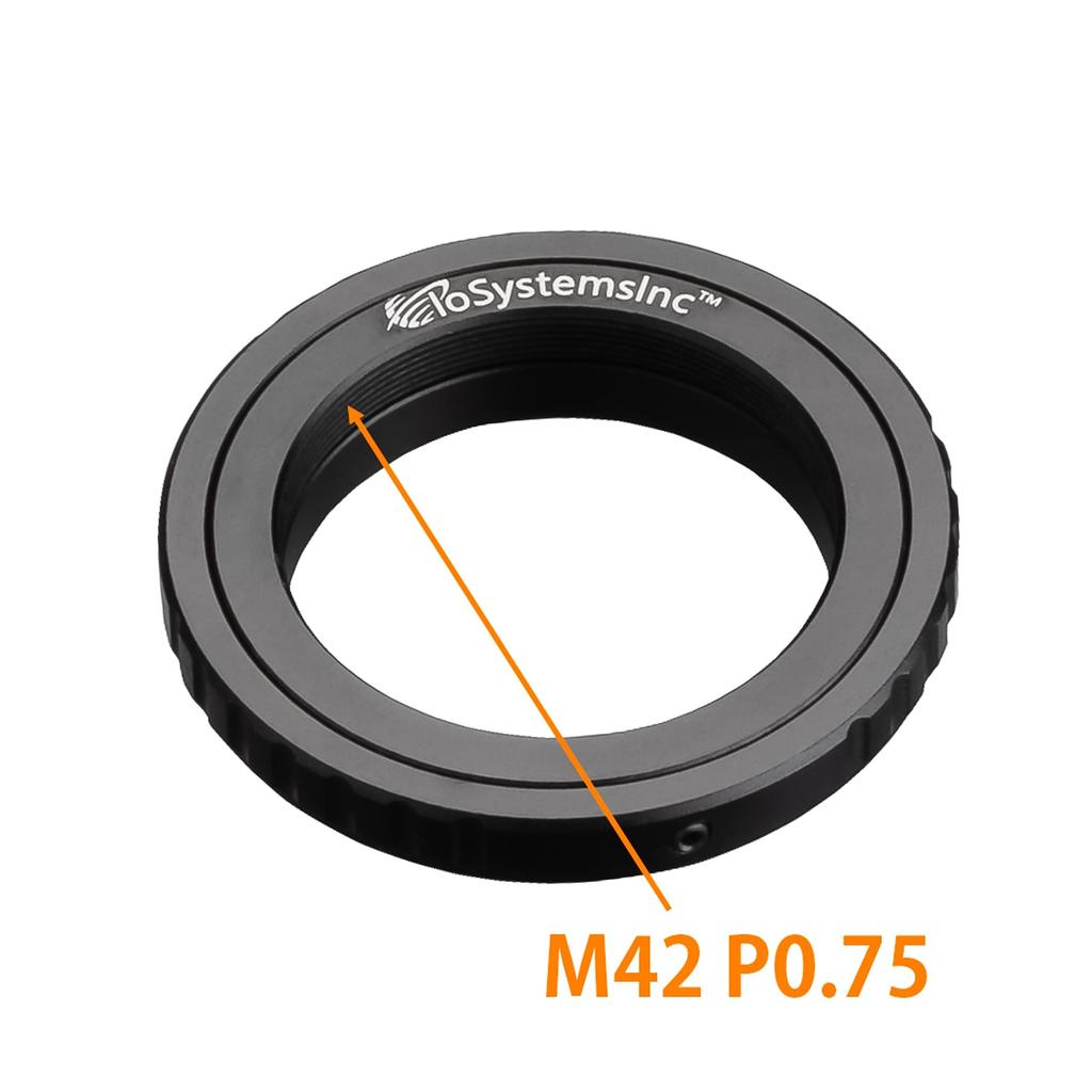 IoSystemsInc M42 Telescope Accessory Adapter M42mm Nikon F T-Ring T-Mount P0.75 (for Mount)