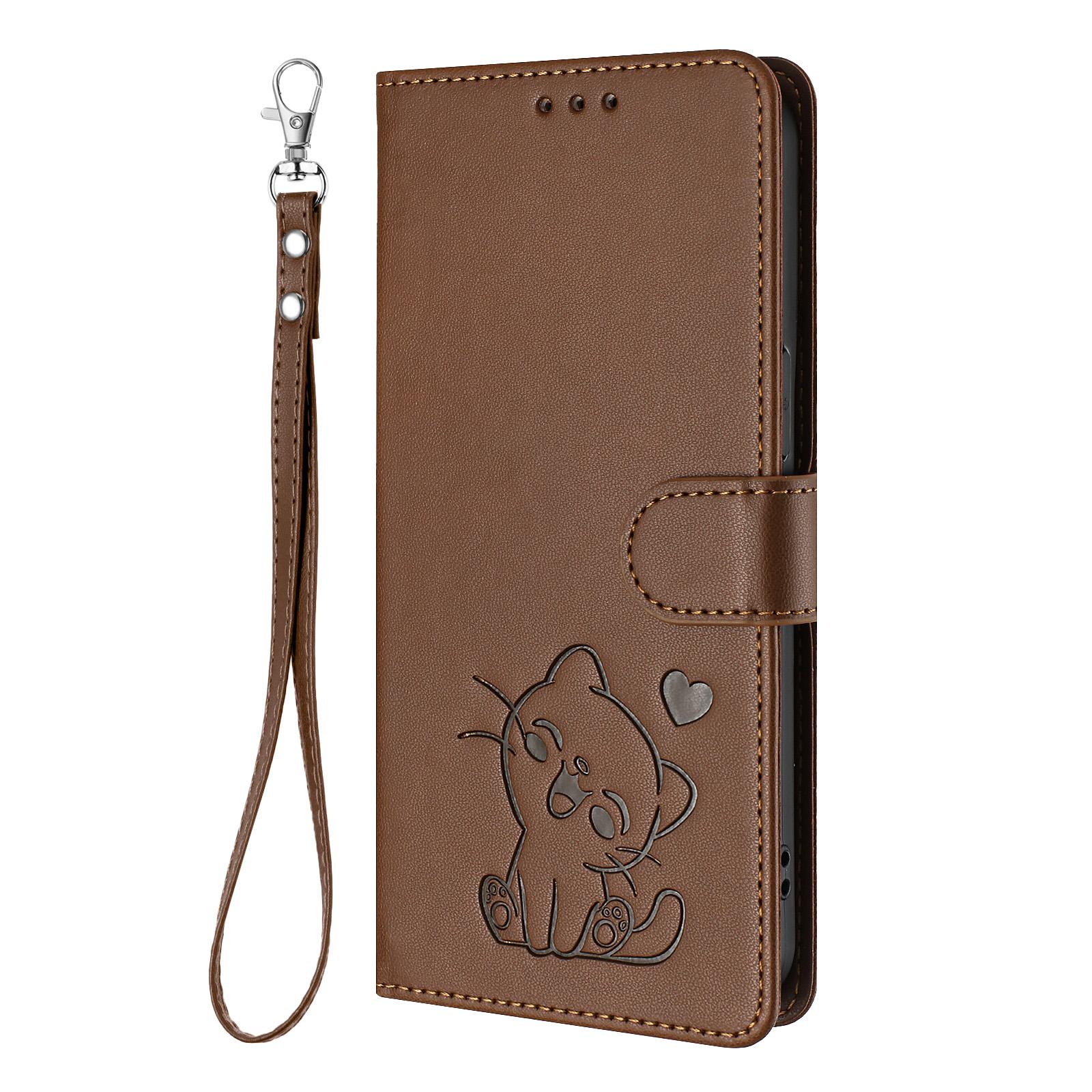 

Leather Flip Case For Motorola Edge 2025 2024 2023 2022 G Power Business Card Wallet Phone Cover Motorola Edge (2025) коричневый