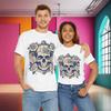 Skulls and Roses Cotton Tee T Shirt Unisex Graphic Shirt