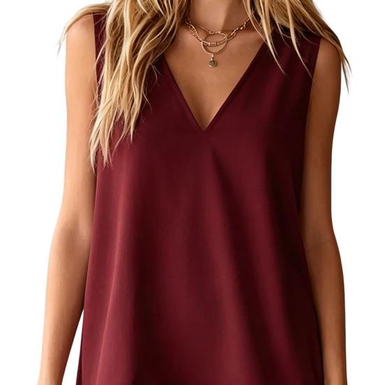 Summer Dress for Women Casual V Neck Sleeveless Mini Beach Sundress Casual Vacation Ruffle Tank Dress