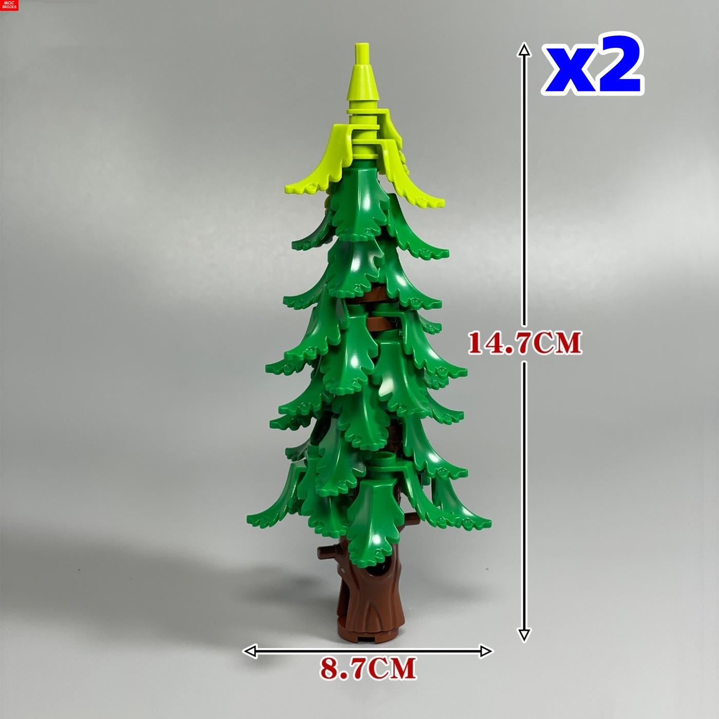 

MOC Bricks Height about 147mm pine & cypress snowfield Ice skiing winter park secene Learning-Focused Building Blocks Kids Playthings