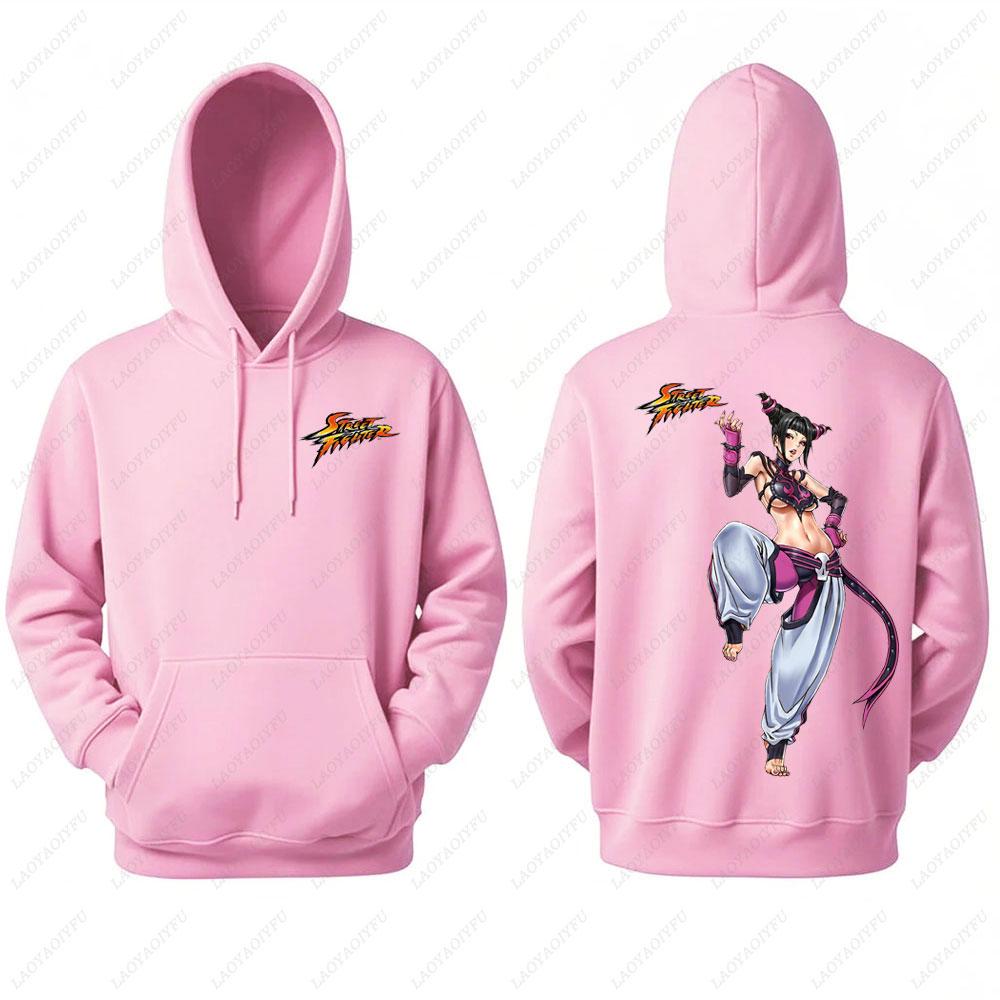 Unisex Chun Li Street Fighter Long Sleeve Hoodie Autumn Winter Fashion Harajuku Streetwear Tops for Men Man hoodies men clothin