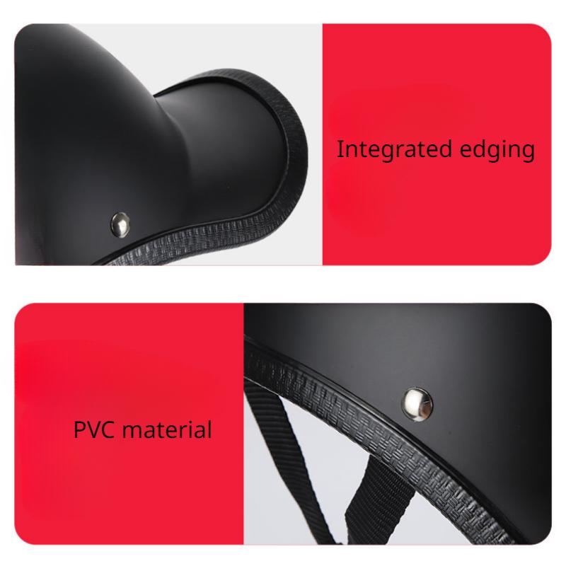 Cascos de motocicleta de media cara, unisex, estilo retro, anticolisión, para ciclomotor, scooter, casco abierto para motocicleta