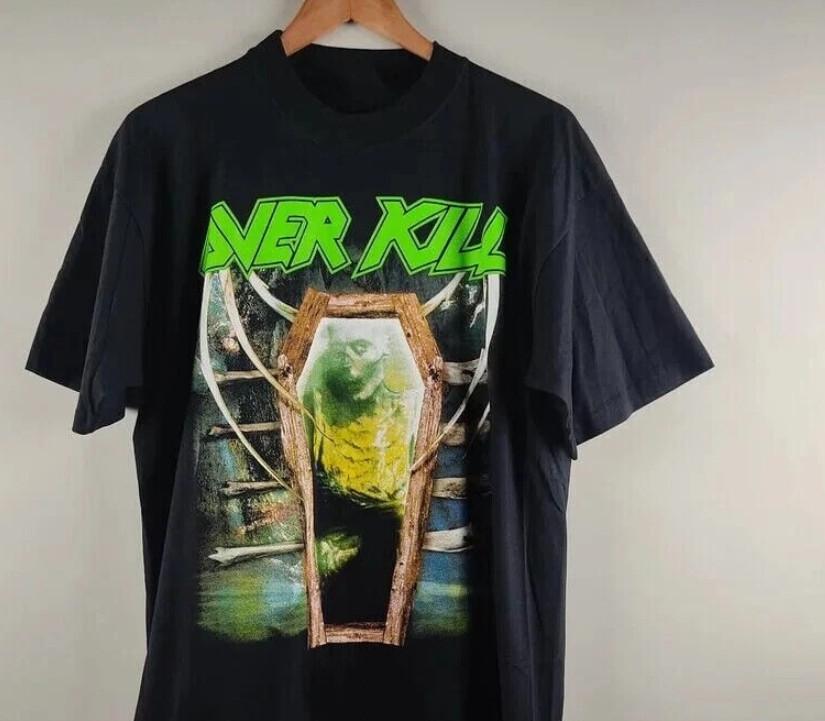 

Overkill Band Tour Shirt Vintage 90 s Black Unisex Tshirt S