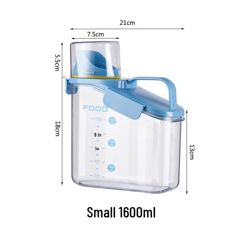 Airtight Pet Food Storage Bucket for Cats & Dogs - Moisture-Proof, Freeze-Dried and Snack Storage Container.