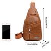 Fashion sports crossbody shoulder bag, large capacity men's chest bag, crossbody bag, small backpack