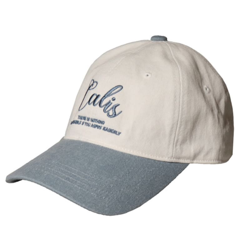 ELKE BLOEM CALIS IVORY/VINTAGE BLUE BALL CAP