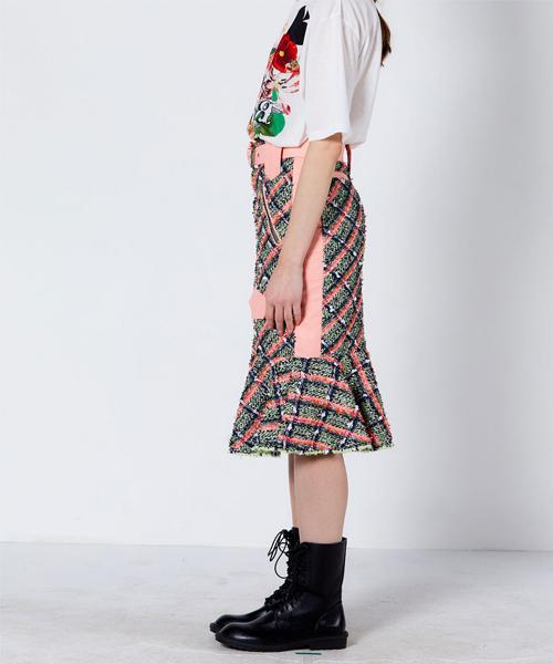 Greedius Mermaid Tweed Skirt