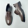 2024 Herbst neue Businesskleid Lederschuhe Herren Britischer Stil lässiger Trend Leder Herren Einzelschuhe flacher Mund Lederschuhe