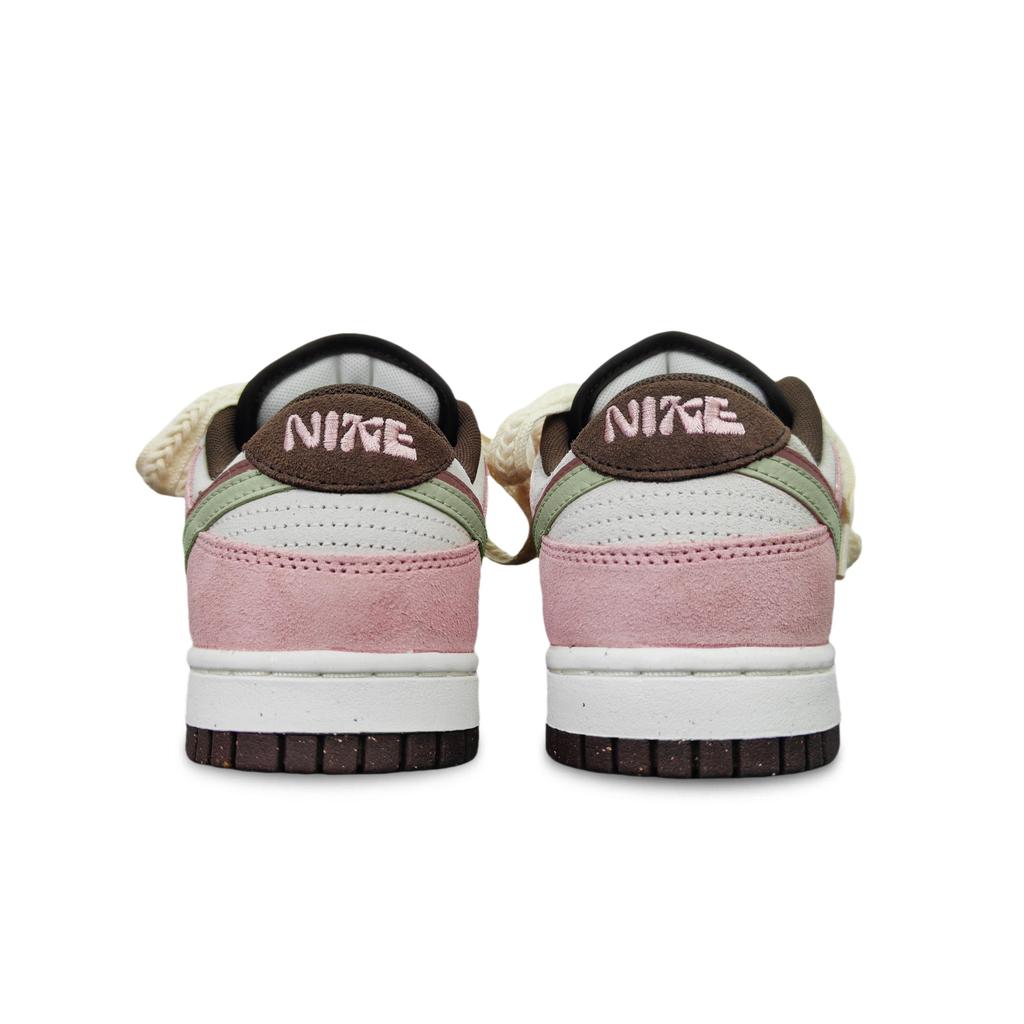 Nike Dunk Slip Resistant Abrasion Resistant Low top Skateboard Shoes Unisex Pink Green Brown HV1799-161(Team501BOX)