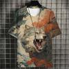 T-shirt Ukiyo-e Japonais Imprimé en 3D Pour Hommes T-shirts Graphiques Animaux Dessin Animé Été Décontracté Manches Courtes T-shirts Amples Col Rond Hauts