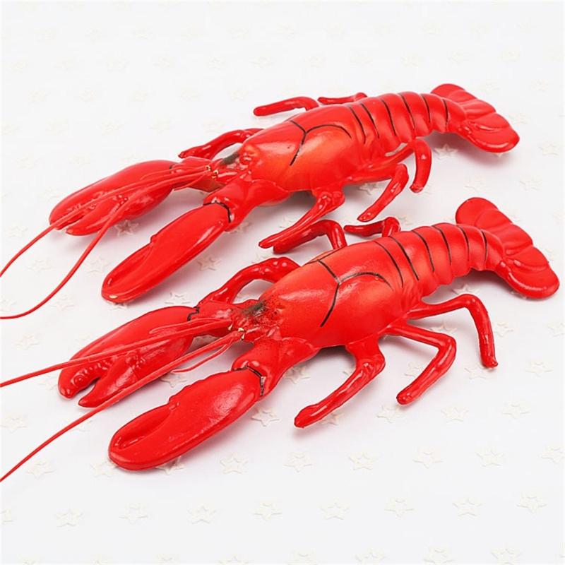 1 set Modello Divertente di Aragosta Artificiale Aragoste Finte per Esposizione di Festa Gioco per Bambini Modello Realistico per Appassionati