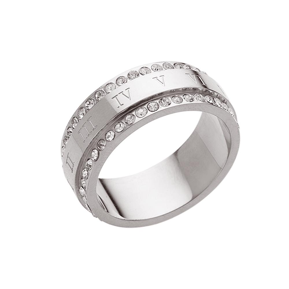 Zirconia Letter Couple Rings: Versatile Luxury Stainless Steel, Customizable Titanium