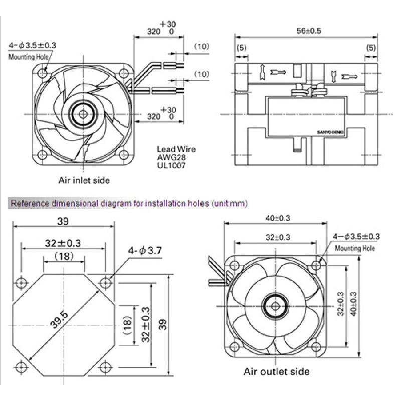 Auto Auto Elektrische Turbine Turbo Doppellüfter Turbolader Ladedruck Ansauglüfter Ace40 1A Dc12V 40Mm