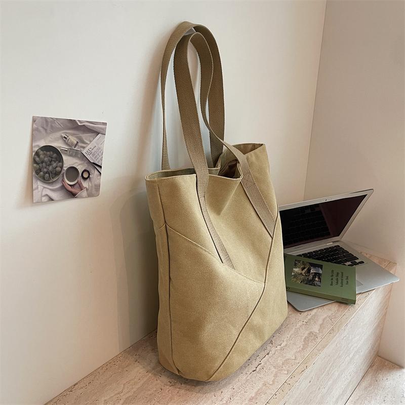 Borsa a Spalla Monocolore da Donna Borsa Tote di Grande Capacità