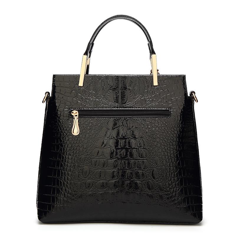 Patent Leather Women's Bag Crocodile Print Tote Women's Crossbody Shoulder Bag Shell Bag