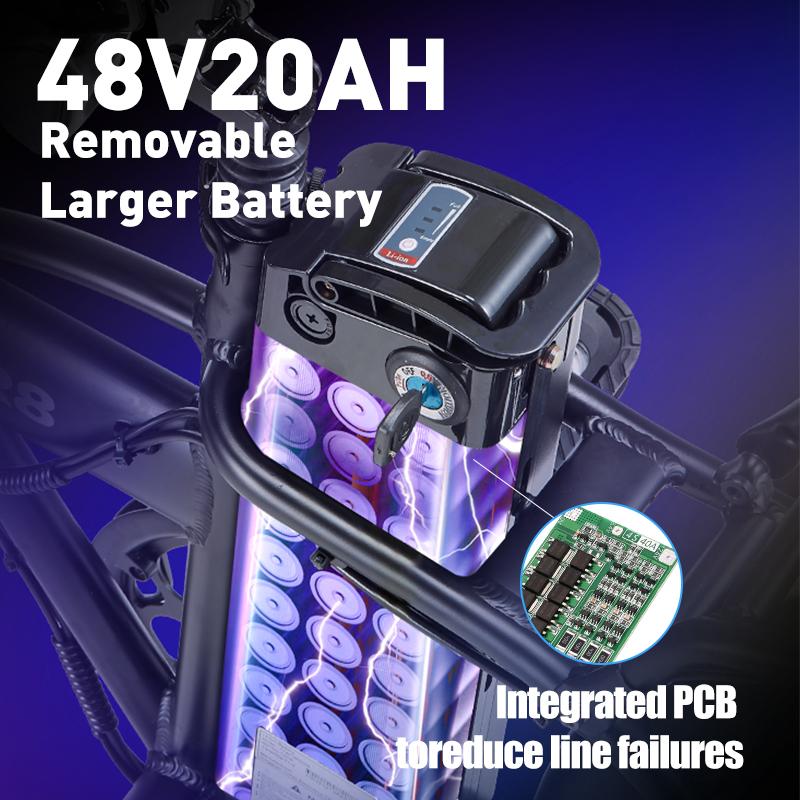 BURCHDA R8S 48V 20Ah 1000W Baterie Li-ion Pachet Celule Baterie Reîncărcabilă Biciclete Electrice Litiu Li-ion Baterie Încărcare