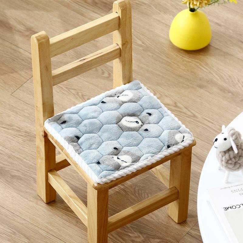 Plush Chair Cushion for Kids—Soft & Skin-Friendly, Perfect for Kindergarten Stools & Classroom Seats, Comfort for Little Ones