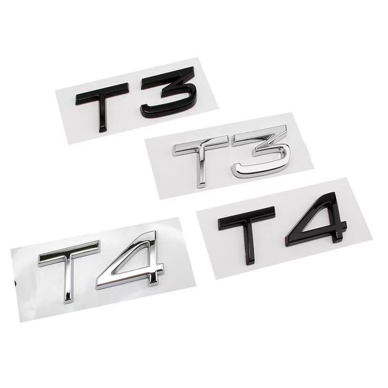 3D Chrom ABS T0/T3/T4/T5/T6/T7/T8/V8 AWD Schriftzug Emblem Kofferraumplakette Für XC40 XC60 XC70 XC90