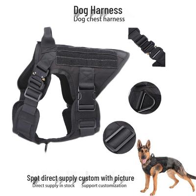 Cross-Border Tactical Dog Harness: Anti-Burst Outdoor Vest for Large Dogs