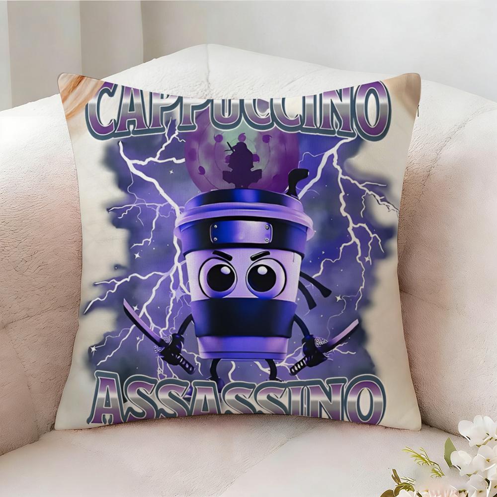 IItalian Brainrot Creative Animal Internet Pillow Case Pillowcase Doublesided Printed Sofa Cushion Bedroom Headboard Pillow 30X30cm