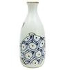 Nishikai Pottery White 300ml Hasami Ware Kotohogi Sake Bottle with Crane and Turtle Design 18192