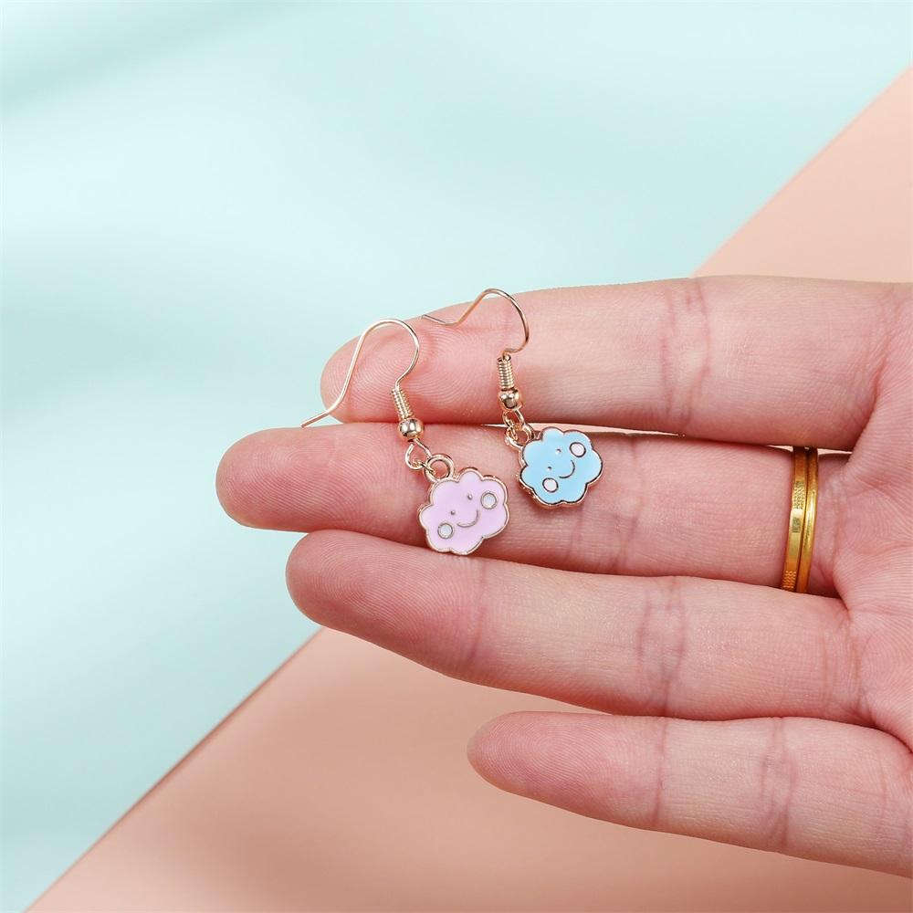 4Pcs/Lot Cute Cartoon Printing Connectes For Earrings Necklace Pendant Crafts DIY Jewelry Making Accessories