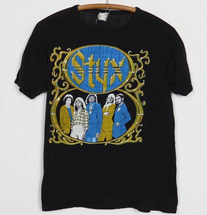 vintage 1979 Styx Tour ShirtTshirt Unisex T-Shirt XXL