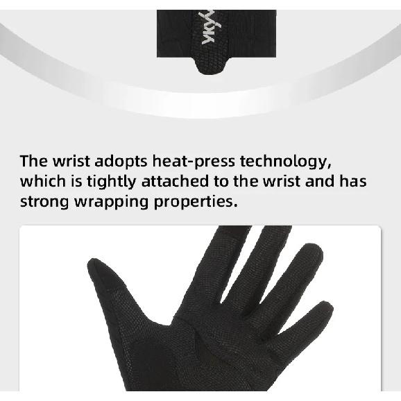 YKYWBIKE Cycling Gloves Full Finger Aerodynamic Road Bike Gloves Shock Absorbing Touch Screen Reflective Bicycle Gloves